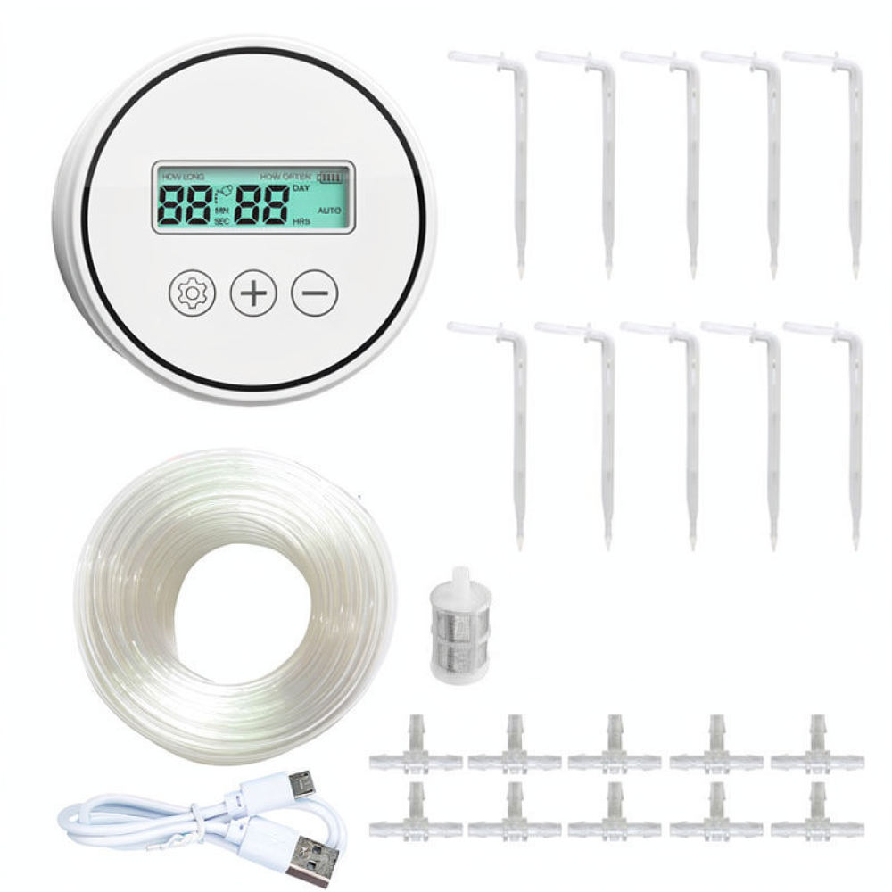 Indoor Garden Kit - Otomatik Damla Sulama Aleti, Akıllı Zamanlayıcı,