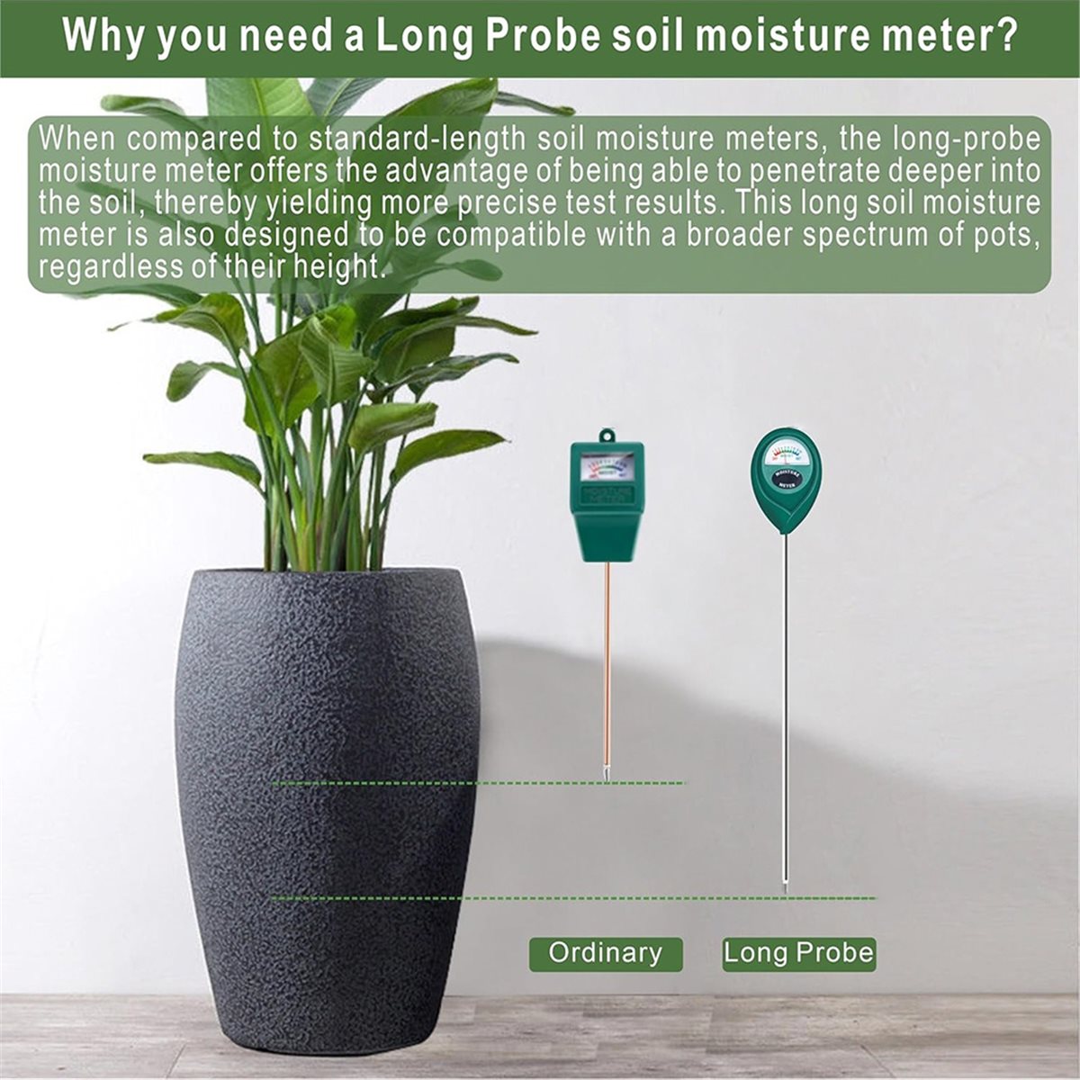 Plant Monitor - LNHF Uzun Prob Derin Kullanım Toprak