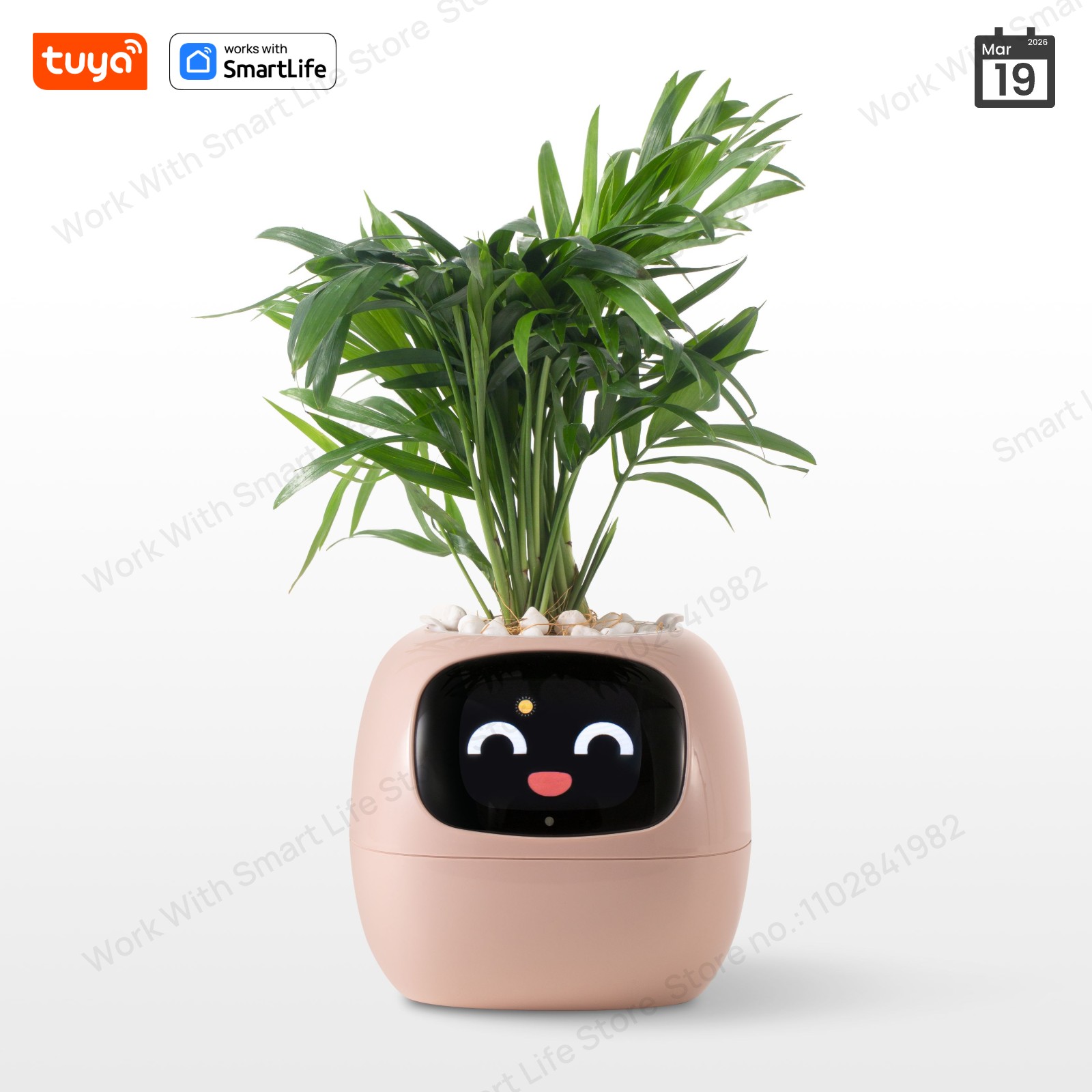 Smart Pot - Pembe Tuya Ivy akıllı ekici, 49