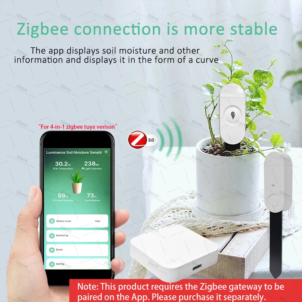 Zigbee Toprak Nem Sensörü Ölçe - Plant Monitor incelemesi ve fiyatı